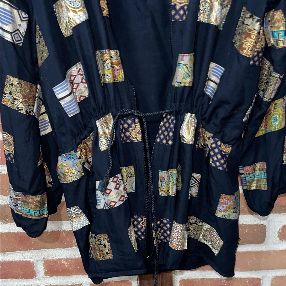 Vintage 90s Patchwork Jacket, size large - image 6